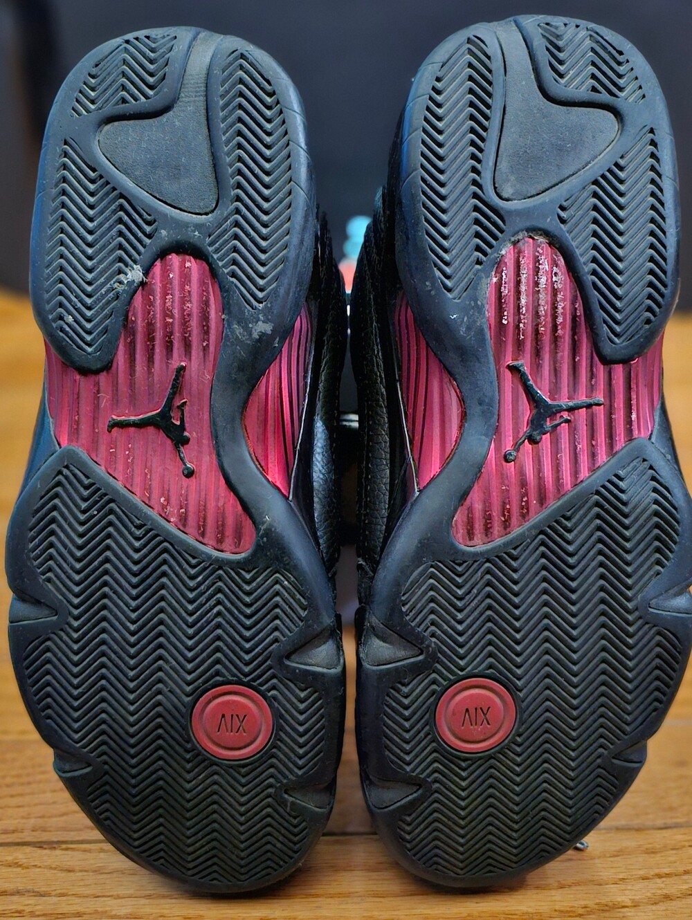 Air Jordan 14 Retro "Last Shot" (2018) Mens Size 13 Black & Red Basketball - Picture 7 of 7
